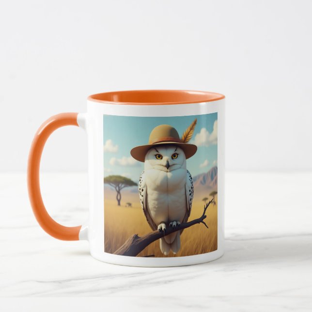 owl in africa mug (Left)