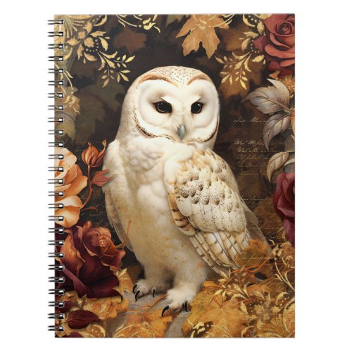 Owl in Autumn Notebook
