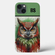 owl in christmas outfit