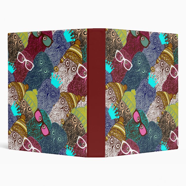 Owl in crown 3 ring binder (Background)