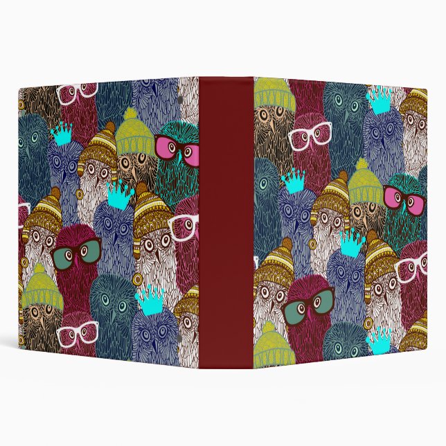 Owl in crown 3 ring binder (Background)