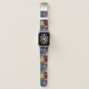 Owl in crown apple watch band