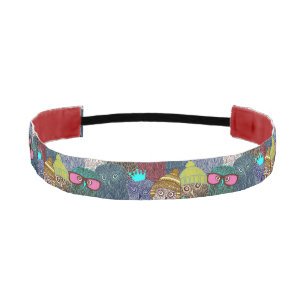 Owl in crown athletic headband