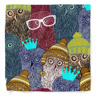 Owl in crown bandana