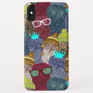 Owl in crown iPhone XS max case