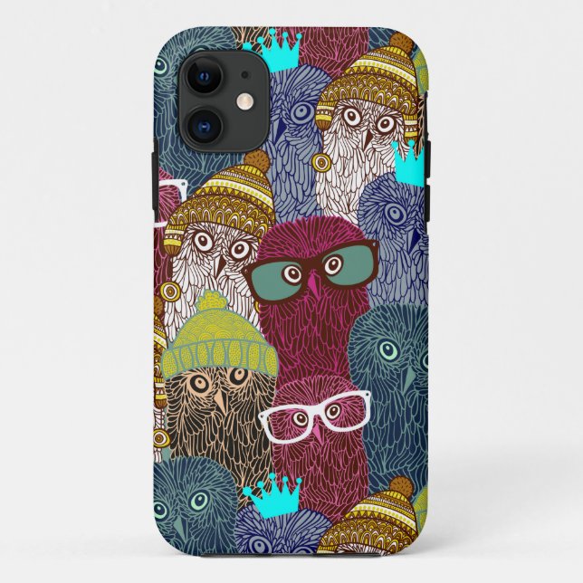 Owl in crown Case-Mate iPhone case (Back)