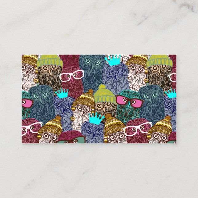 Owl in crown discount card (Front)