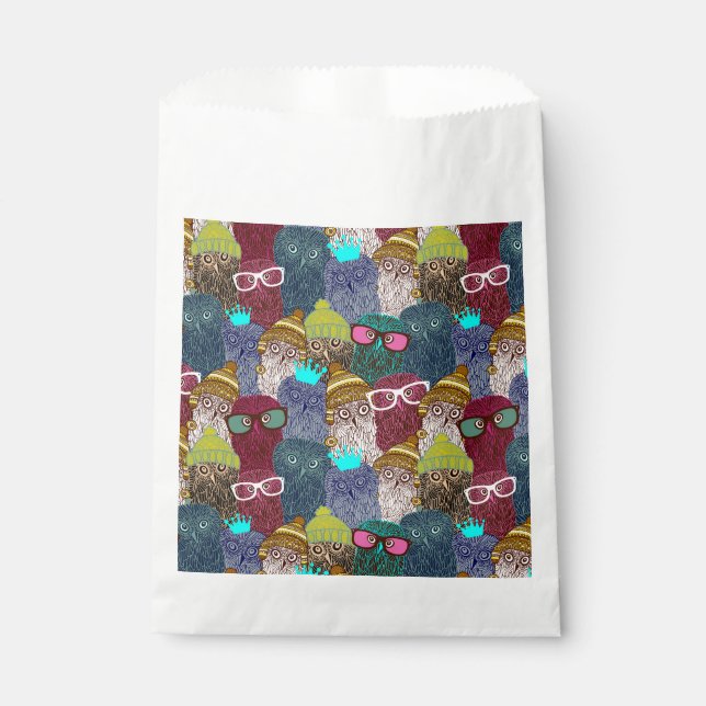 Owl in crown favor bag (Front)