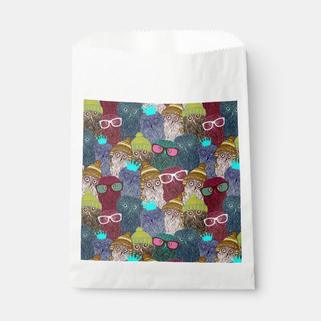 Owl in crown favor bag (Front)
