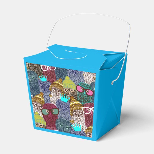 Owl in crown favor boxes (Front Side)