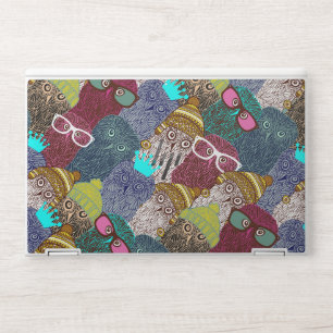 Owl in crown HP laptop skin