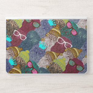 Owl in crown HP laptop skin