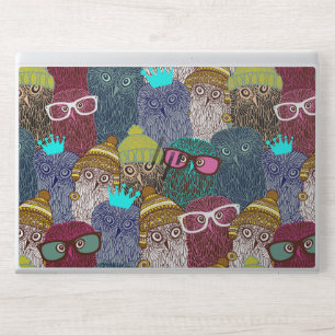 Owl in crown HP laptop skin