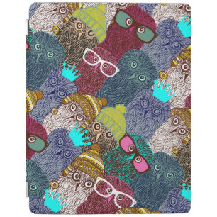 Owl in crown iPad smart cover