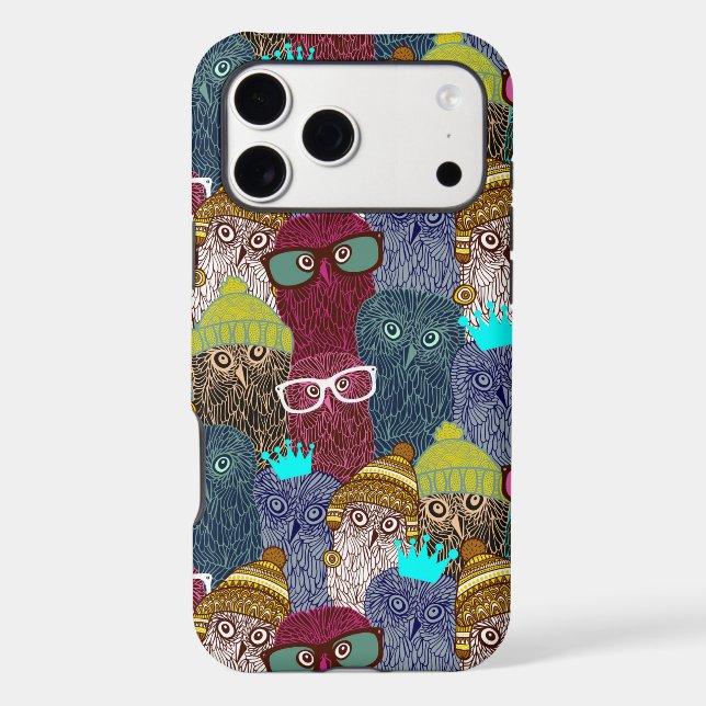 Owl in crown iphone case (Back)