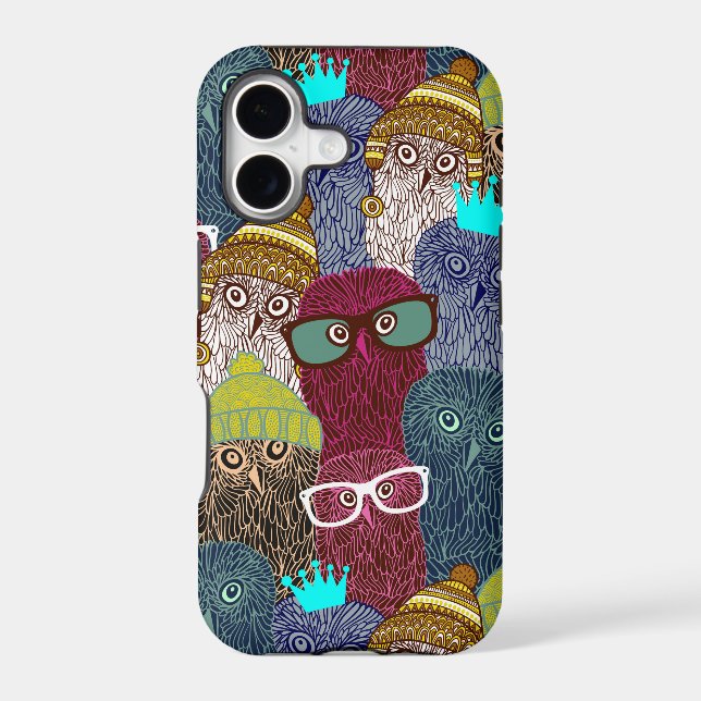 Owl in crown iphone case (Back)