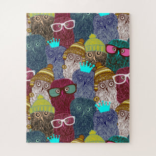 Owl in crown jigsaw puzzle