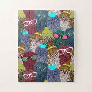 Owl in crown jigsaw puzzle