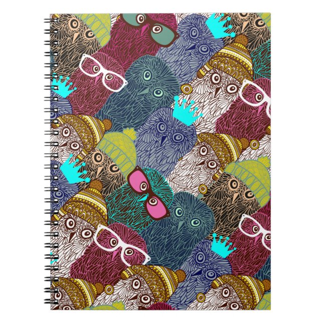 Owl in crown notebook (Front)