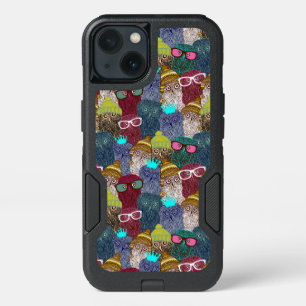 Owl in crown iPhone 13 case