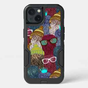 Owl in crown iPhone 13 case