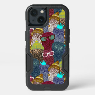Owl in crown iPhone 13 case