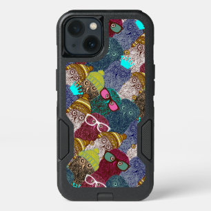 Owl in crown iPhone 13 case