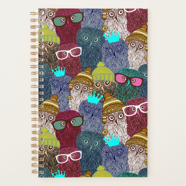 Owl in crown planner (Front)