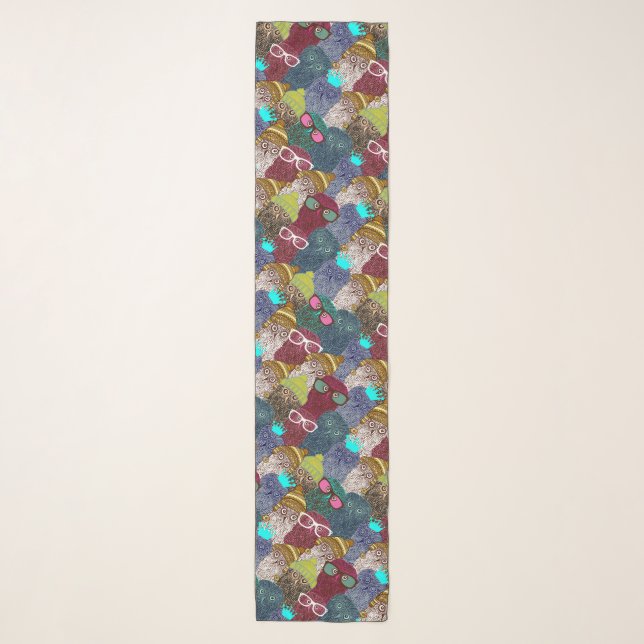 Owl in crown scarf (Front)