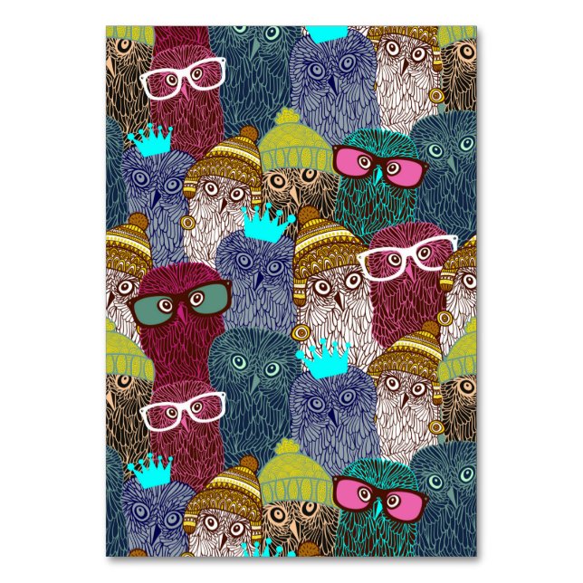 Owl in crown table number (Front)