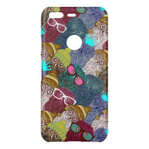 Owl in crown uncommon google pixel case
