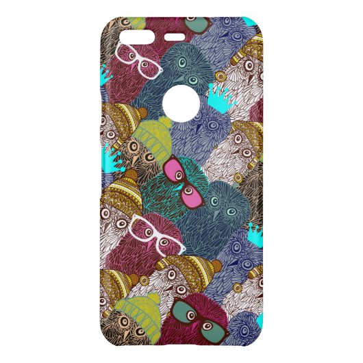 Owl in crown uncommon google pixel case (Back)