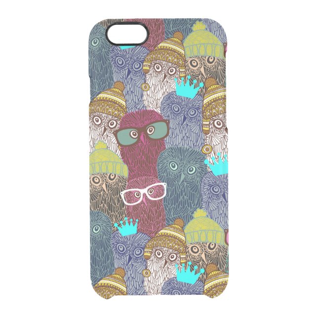 Owl in crown uncommon iPhone case (Back)