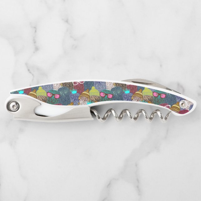 Owl in crown waiter's corkscrew (Front)