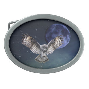 Owl in Flight Belt Buckle