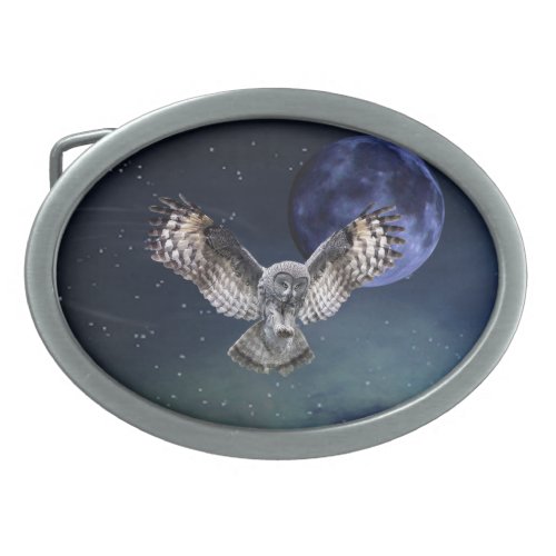 Owl in Flight Belt Buckle