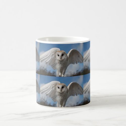 OWL IN FLIGHT COFFEE MUG