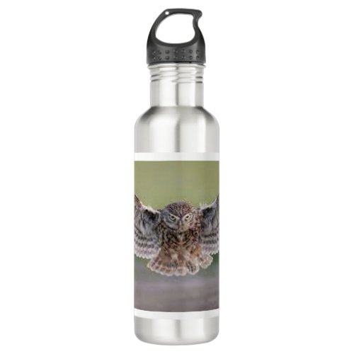 OWL IN FLIGHT WATER BOTTLE