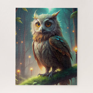 Owl in Forest Jigsaw Puzzle