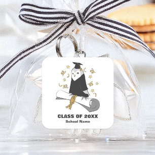 Owl in Gown Preschool / Kindergarten Graduation Square Sticker