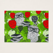 Owl in red roses (Front)