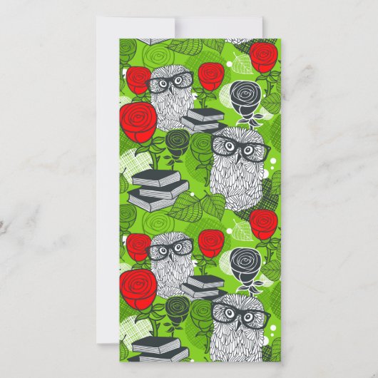 Owl in red roses (Front)