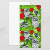 Owl in red roses (Front/Back)