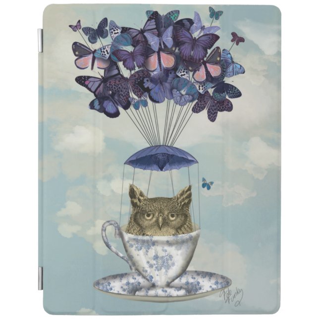Owl In Teacup 2 iPad Air Cover (Front)