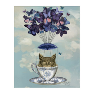Owl In Teacup Acrylic Print