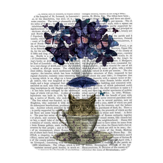 Owl In Teacup Magnet (Vertical)