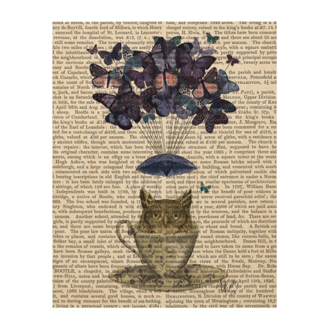 Owl In Teacup Wood Wall Art (Front)