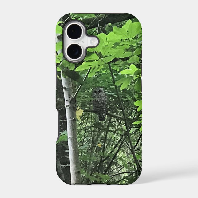 Owl in the Trees, Oregon Iphone Case (Back)