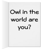 Owl in the World are you? Cards (Inside (Right))