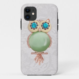 Owl Jewel & Paisley Lace PRINTED IMAGE iPhone 11 Case